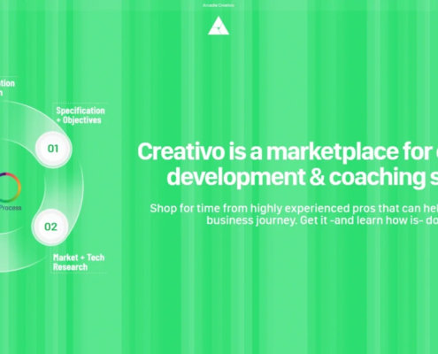 creativo io shop creative services Shop homepage web design