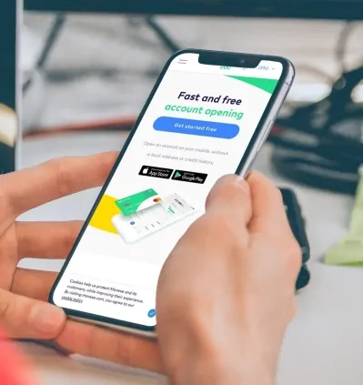 smartphone in hand vertical